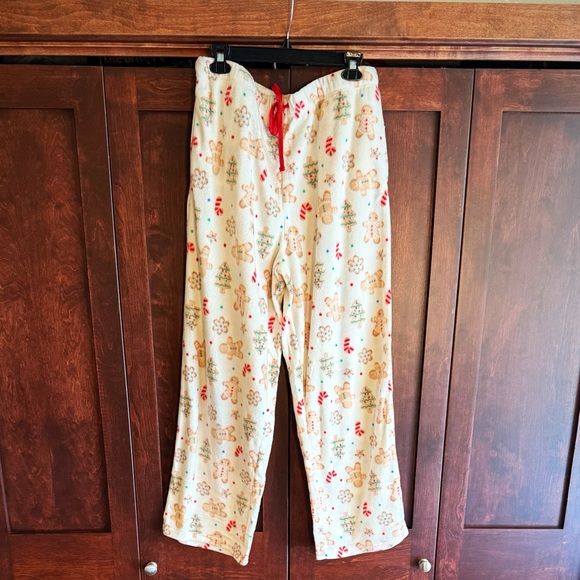 Holiday Time Other - Holiday Time Cream Gingerbread Pajama Pants